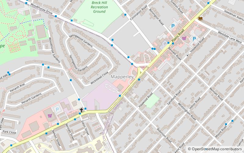 Mapperley location map