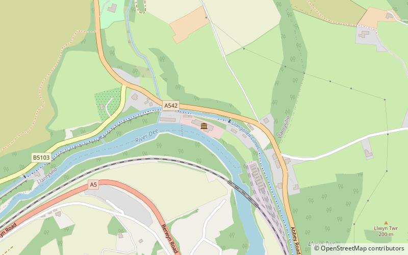 Llangollen Motor Museum location map