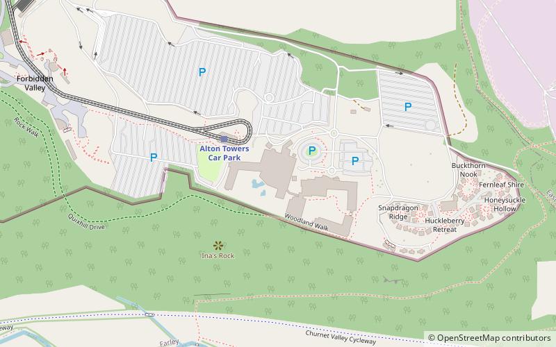 Alton Towers Waterpark location map
