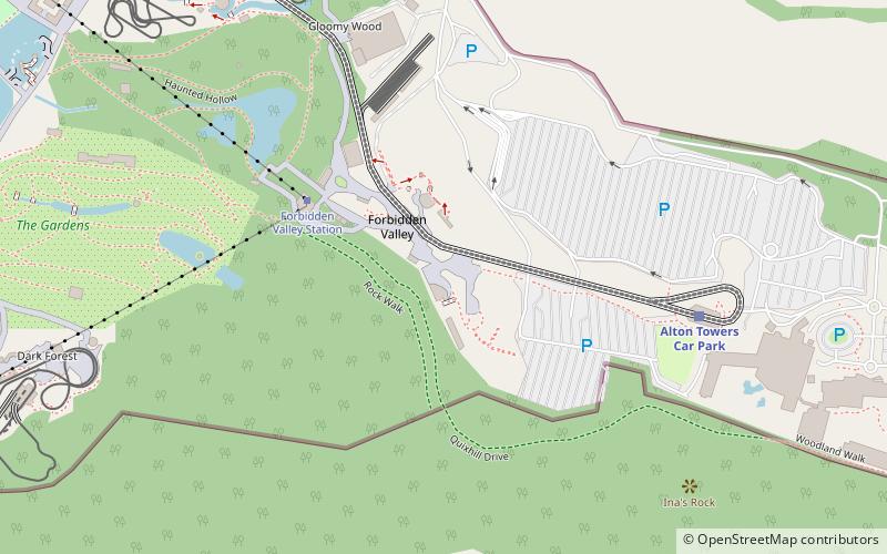 Alton Towers location map