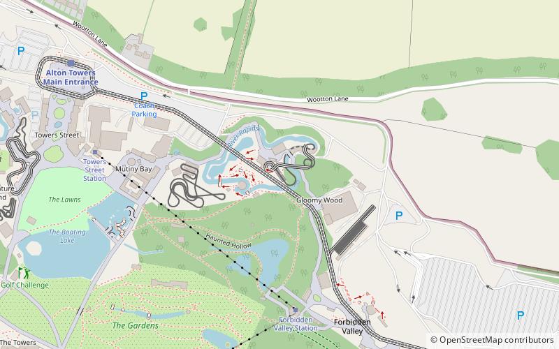 Runaway Mine Train location map