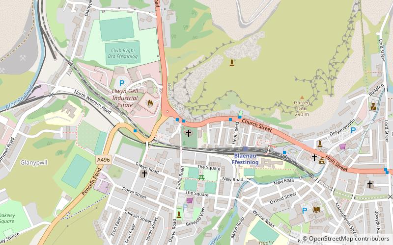 former vicarage blaenau ffestiniog location map