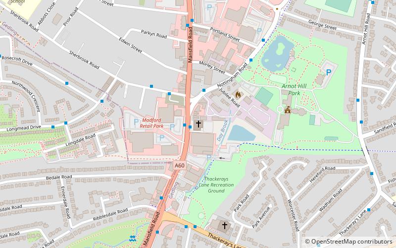 daybrook baptist church nottingham location map