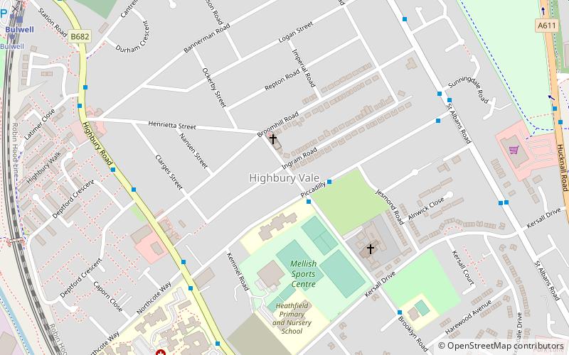 Highbury Vale location map