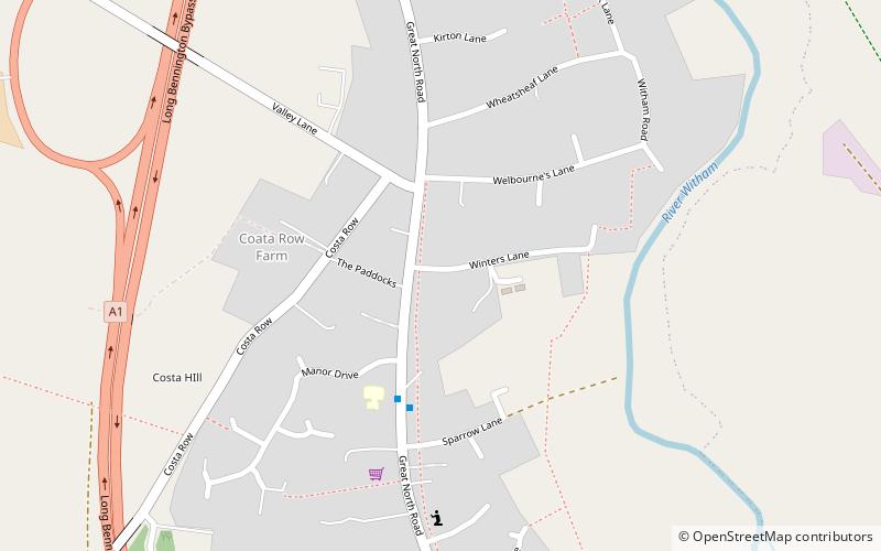 Long Bennington location map