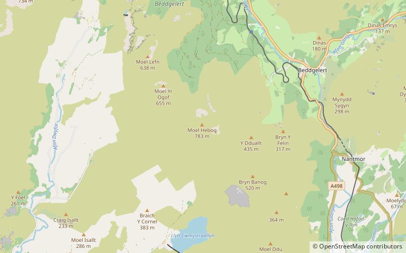 Moel Lefn location map