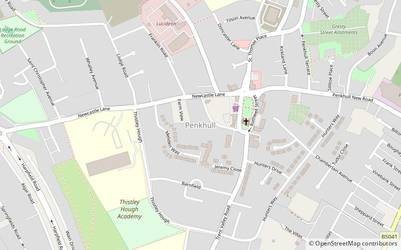 Penkhull location map