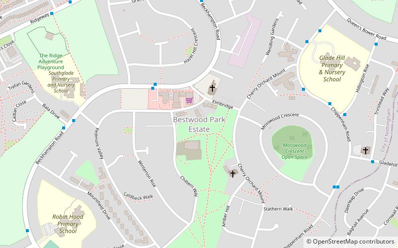 Bestwood Park location map