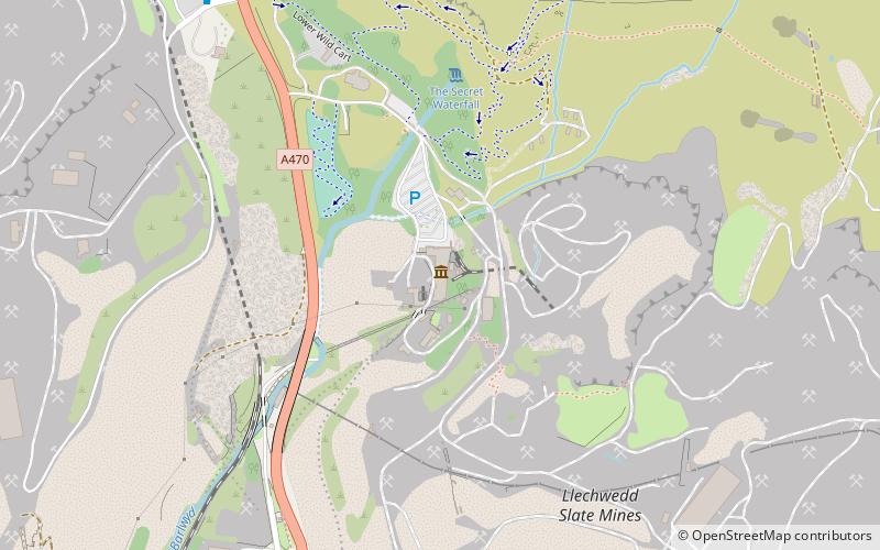 Llechwedd Slate Caverns location map