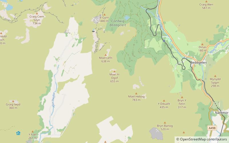 Moel yr Ogof location map