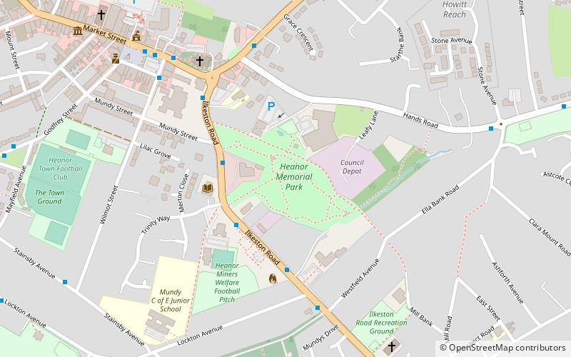 Heanor Memorial Park location map