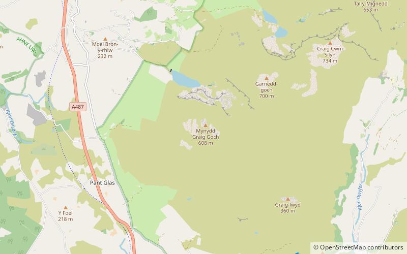 Mynydd Graig Goch location map