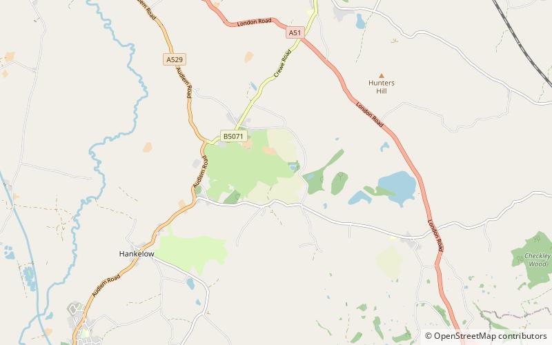 South Cheshire Way location map