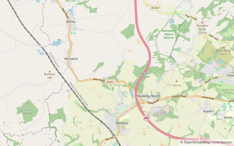 Heighley Castle location map