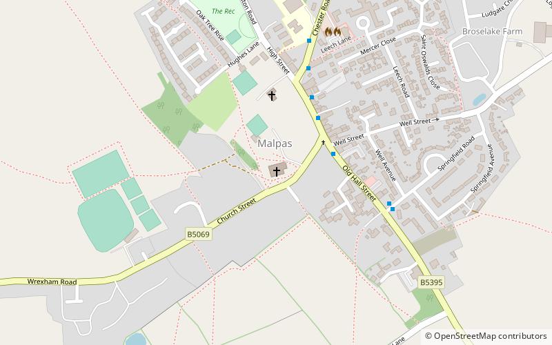 St Oswald's Church location map