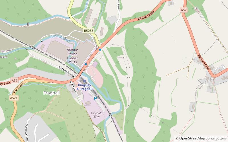 Uttoxeter Canal location map