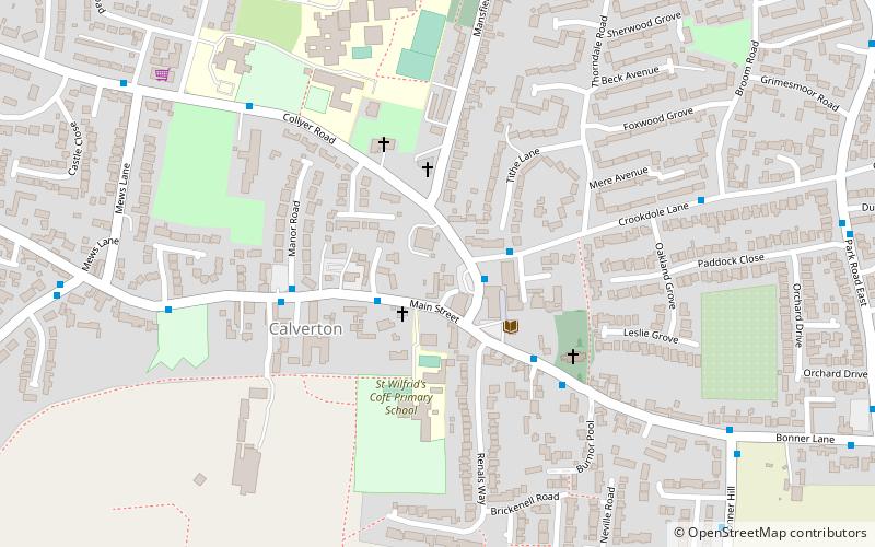 White Ladies Priory location map