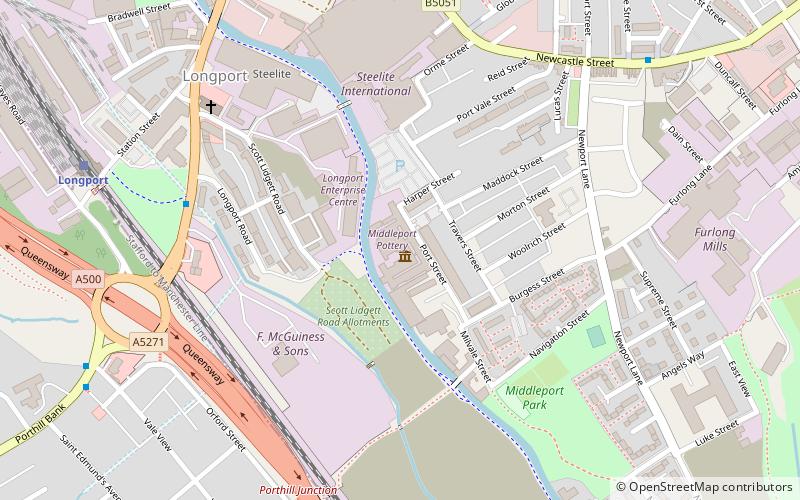 Middleport Pottery location map