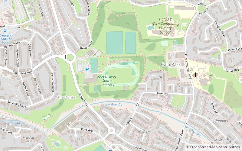 Queensway Stadium location map