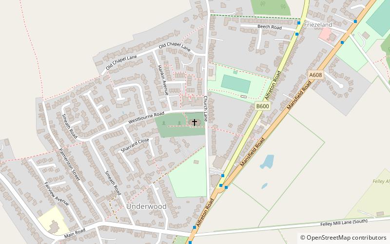 Church of St Michael and All Angels location map