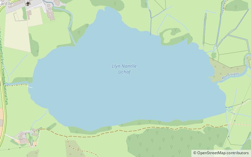 Llyn Nantlle Uchaf location map
