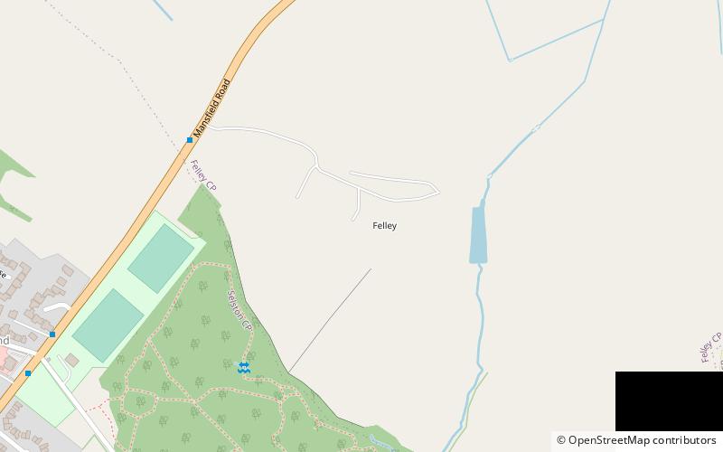 Felley Priory location map