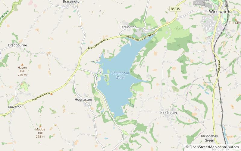 Carsington Water location map