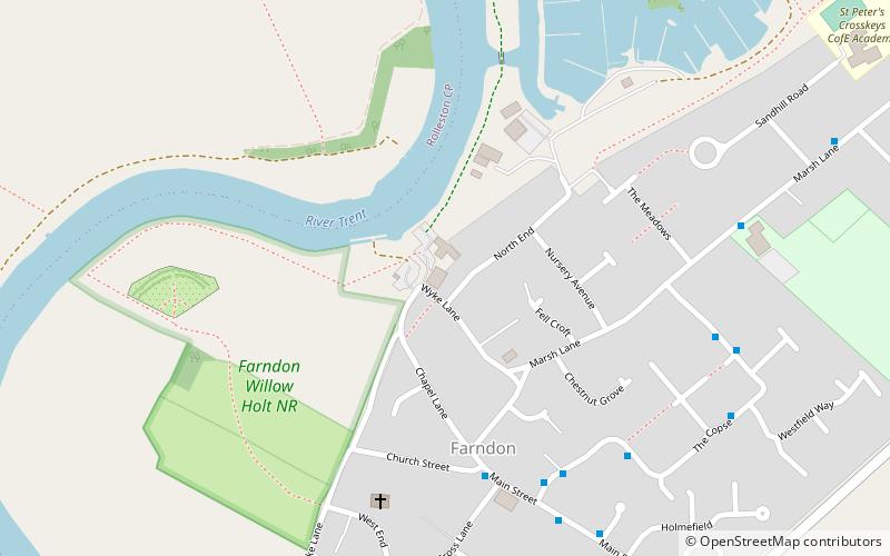 Farndon location map