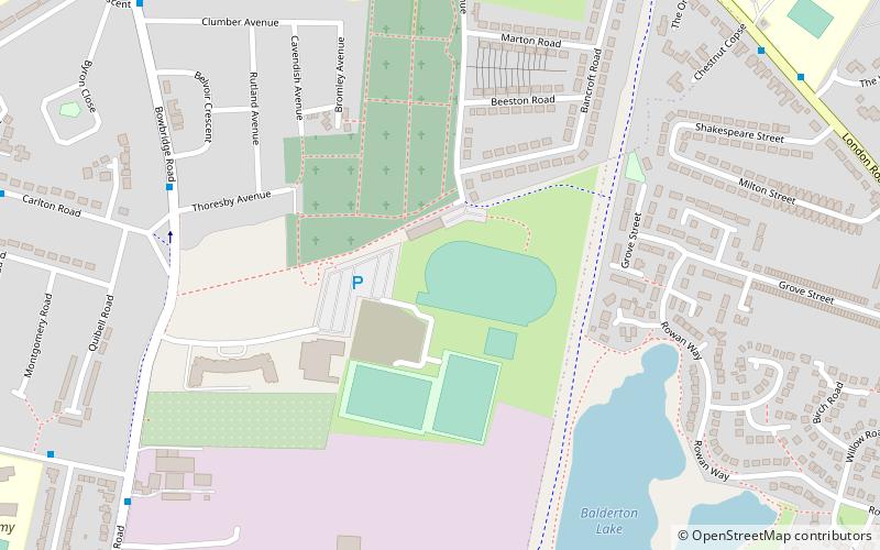 elm avenue newark on trent location map