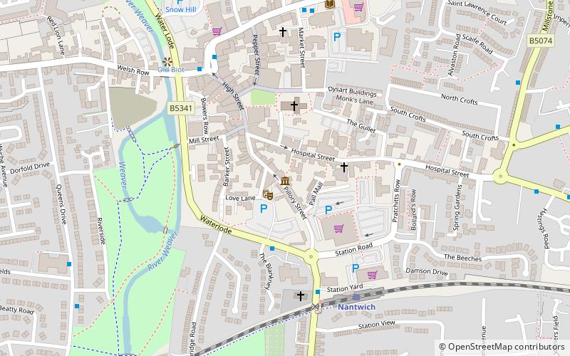 Nantwich Museum location map