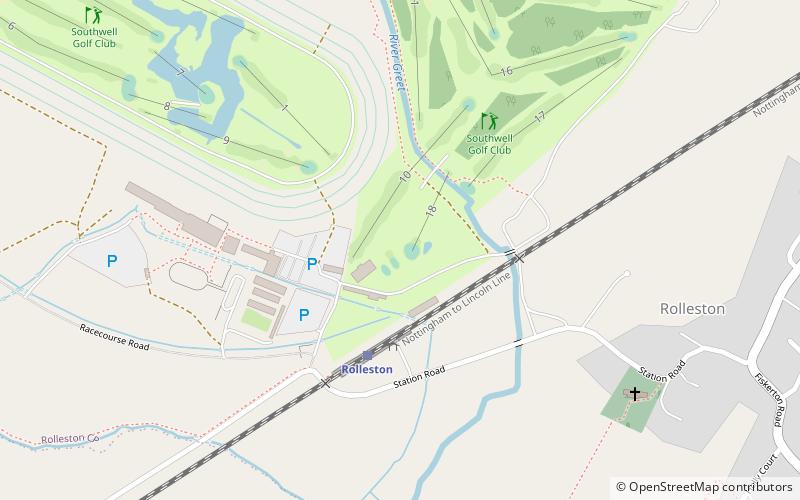 Southwell Racecourse location map