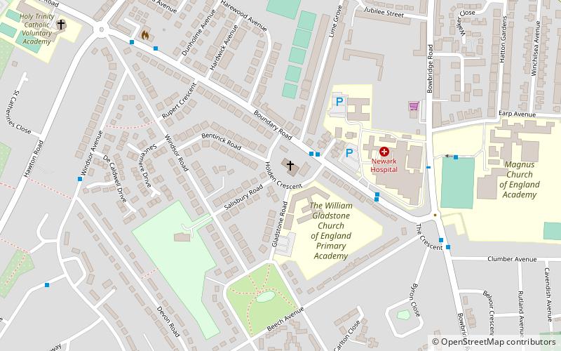 Christ Church location map