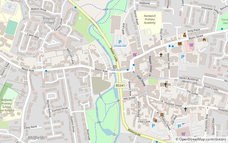 Nantwich Bridge location map