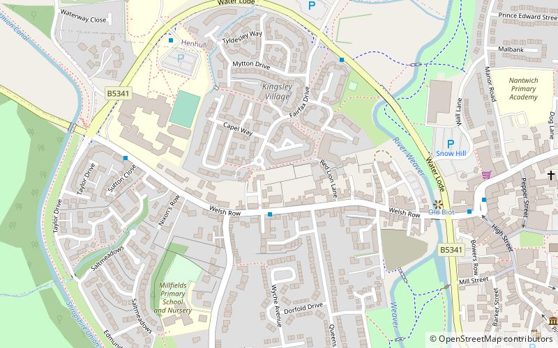 Nantwich Walled Garden location map