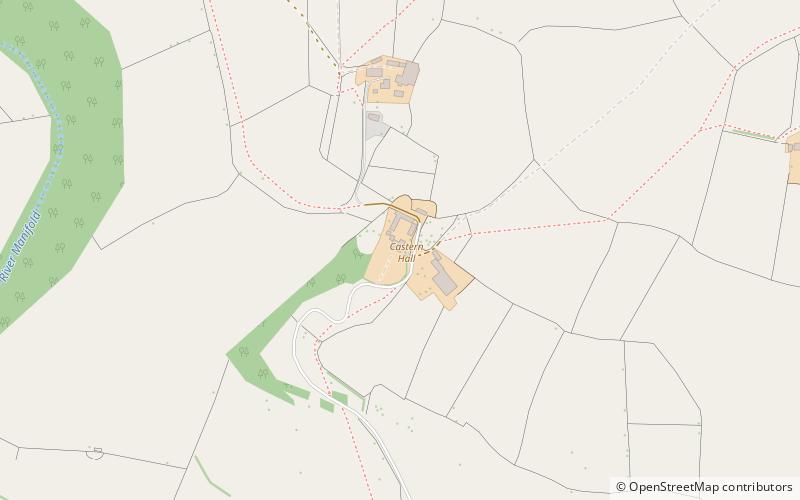 Castern Hall location map