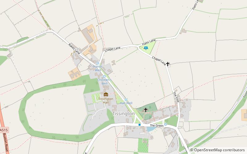 Tissington location map
