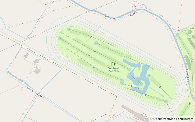 Southwell Racecourse location map
