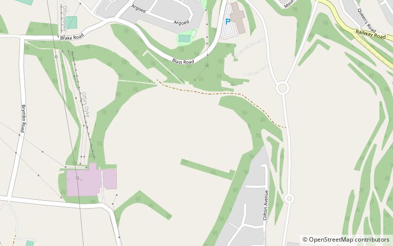 brymbo hall wrexham location map