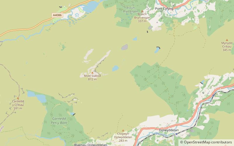 Llyn-y-Foel location map