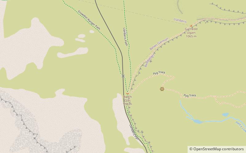 snowdon mountain railway llanberis location map