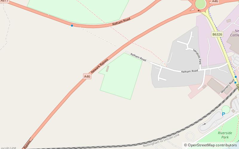 kelham road newark on trent location map
