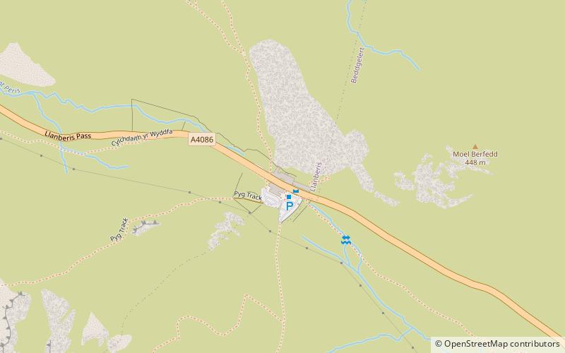 Pen-y-Pass location map