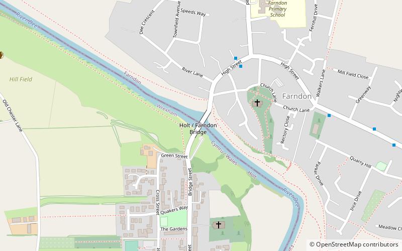 Farndon Bridge location map