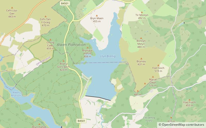 Llyn Brenig location map