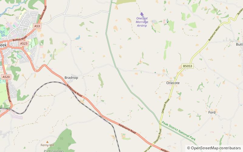 Morridge location map