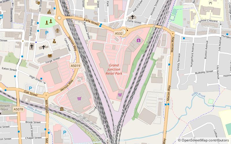 Crewe Stadium location map