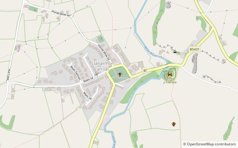 St Garmon's Church location map