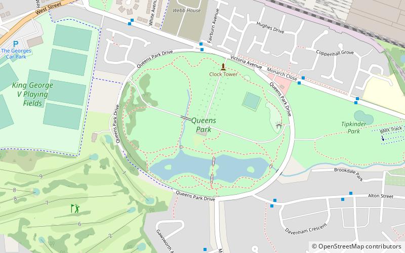 Queens Park location map