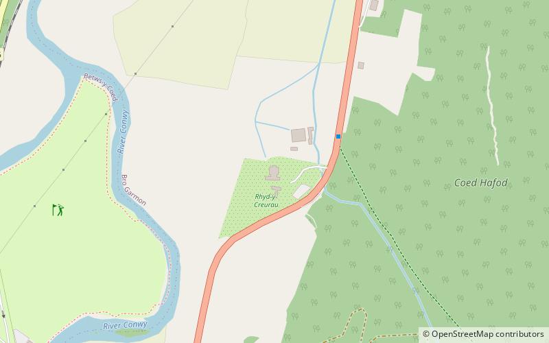 Rhyd-y-creuau location map