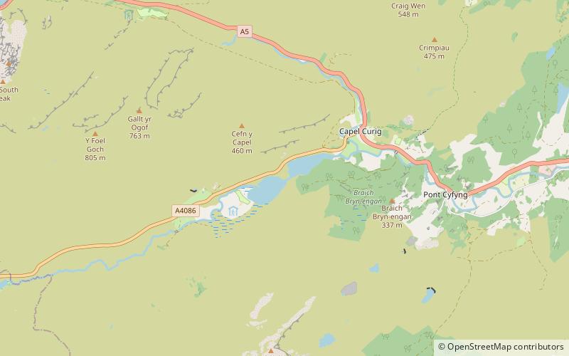 Llynnau Mymbyr location map